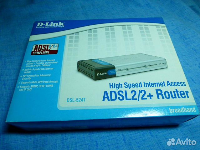 Продам роутер adsl2+ D-Link DSL-524T Продам роутер adsl2+ D-Link DSL-524T