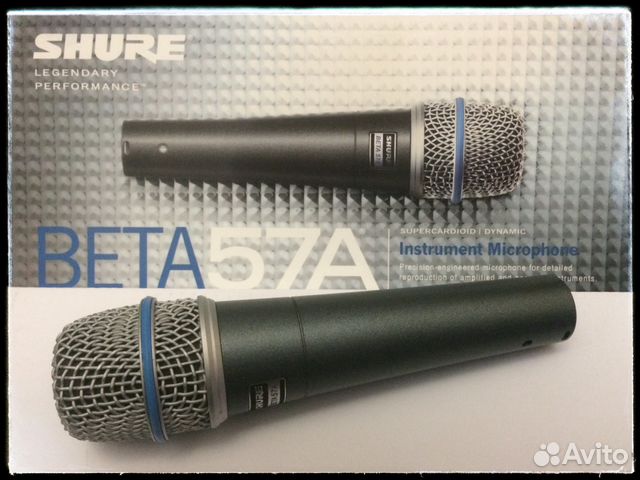 Проводной микрофон Shure Beta58A, Beta57A, SM58