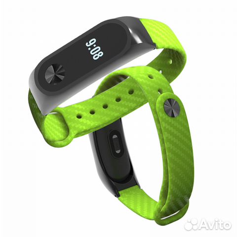 Ремешок mi band 2 карбон металл зеленый Ремешок mi band 2 карбон металл зеленый