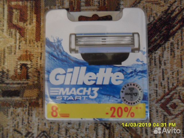 Сменные кассеты Gillette Mach3 Start 8 шт
