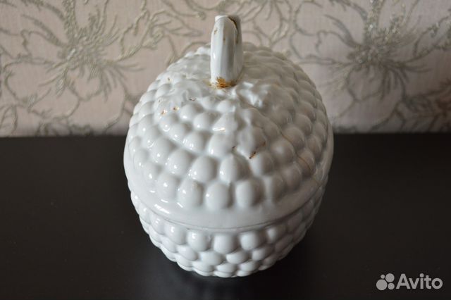 Кузнецовский фарфор, масленка 