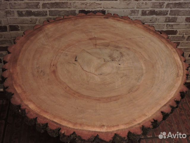 Крупные спилы дуба, березы 35 - 50 см диаметр