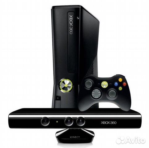 Xbox360 Slim black + Kinect c freebootом