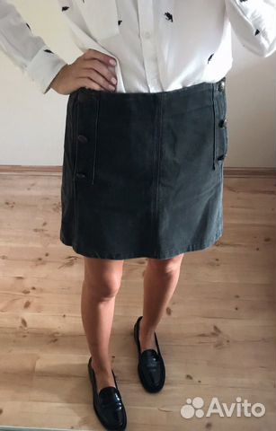 Юбка mango casual (S) из плотного денима