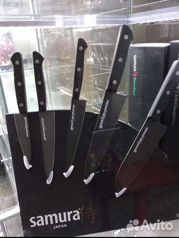 Ножи кухонные Samura Shadow и Подставка для ножей