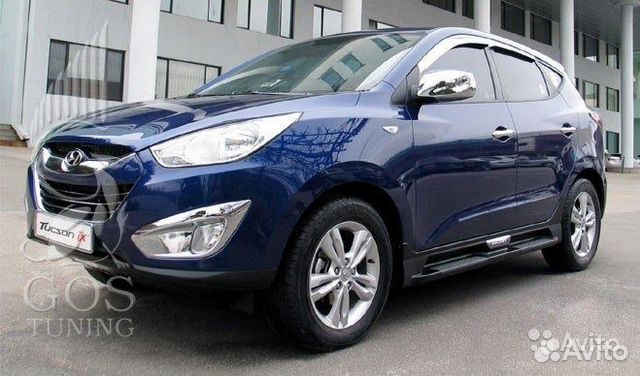 Пороги подножки OEM на Hyundai IX35 / Tucson Пороги подножки OEM на Hyundai IX35 / Tucson