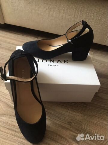 Туфли замшевые, новые, jonak Франция, р. 39 на 38 Туфли замшевые, новые, jonak Франция, р. 39 на 38