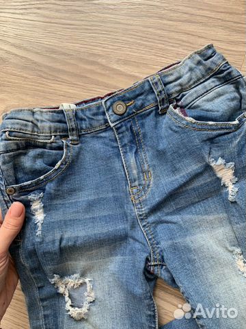 Джинсы zara baby на девочку 7-8 лет