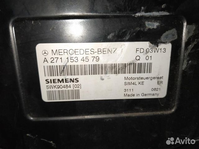 Блок управления двигателем Mercedes Benz C W203 2 Блок управления двигателем Mercedes Benz C W203 2