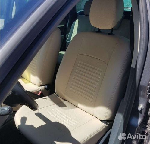 Чехлы на Nissan Qashqai из экокожи турин бежевые