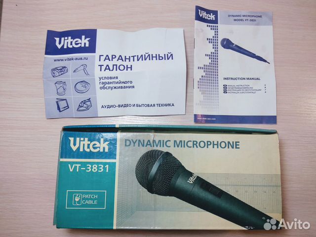 Микрофон для караоке Vitek VT-3831