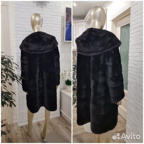 Норковая шуба поперечка 46/48 Норковая шуба поперечка 46/48