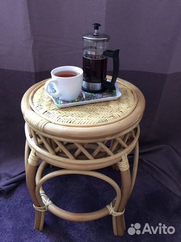 Банкетка / столик из ротанга