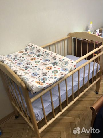Детская кроватка с ортопедическим матрасом