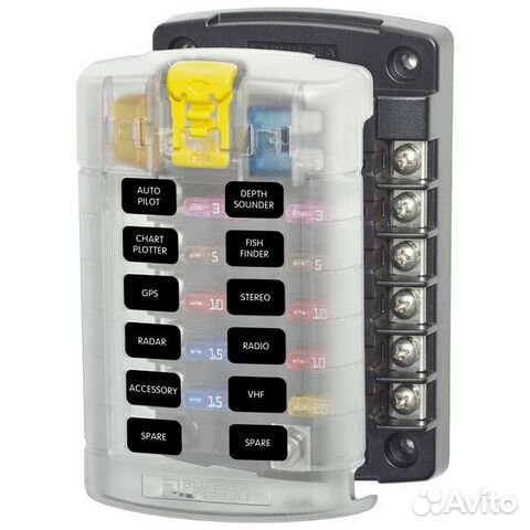 5029 Blue Sea Блок предохранителей 12 штук