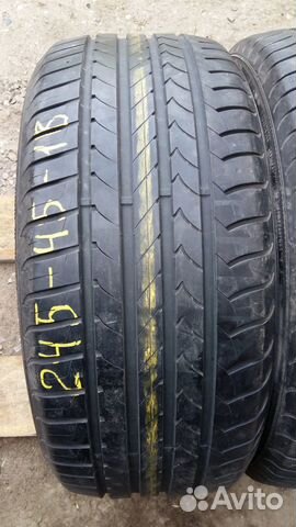 Шины летние б/у R18 245/45-2шт
