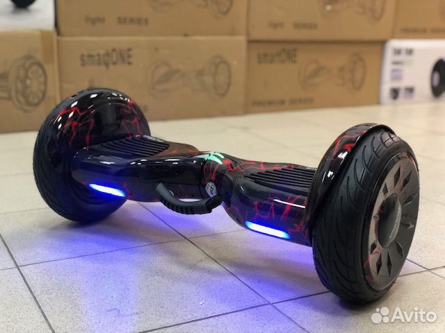 Гироскутер smartONE 10,5 Аквазащита Красная молния
