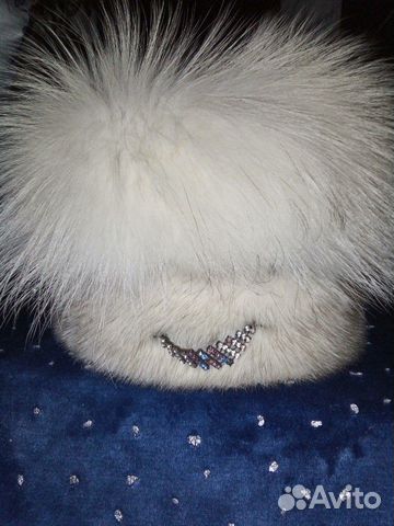 Шапка из меха норки и песца