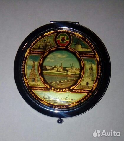 Зеркало карманное, кружки с мелками