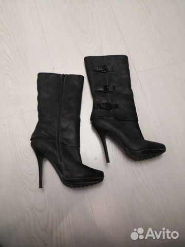 Сапоги Corsocomo на каблуке с натуральным мехом