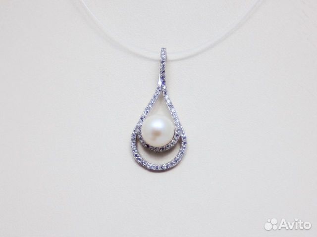 Золотой кулон С жемчугом 1,9 грамм