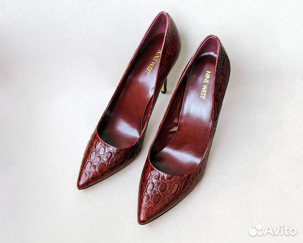 Роскошные новые туфли Nine West кожа, бордо 26,5