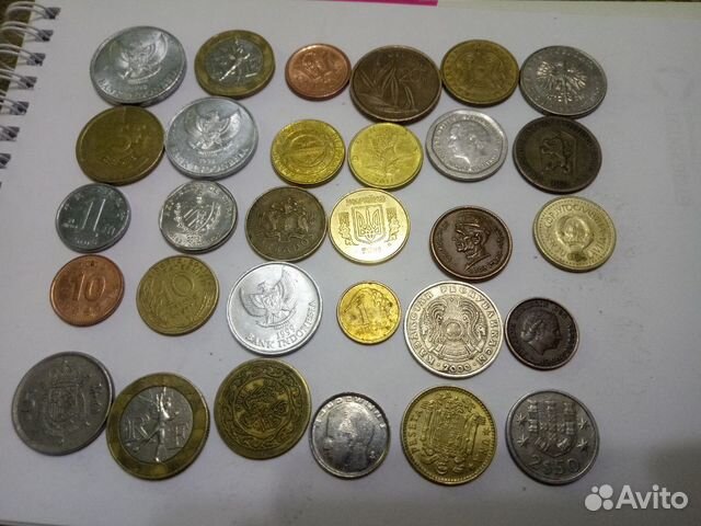 Наборы иностранных монет 30 шт Наборы иностранных монет 30 шт