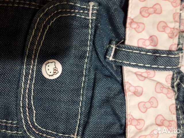 Сарафан джинсовой Hello kitty Сарафан джинсовой Hello kitty