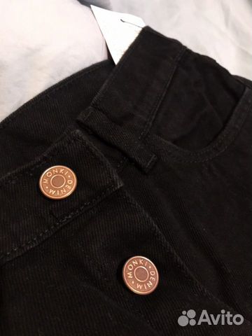 Юбка monki черная джинса Юбка monki черная джинса