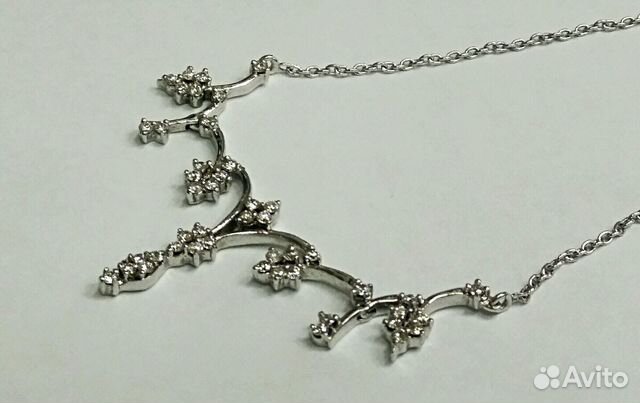 Золотое колье с бриллиантами Золотое колье с бриллиантами