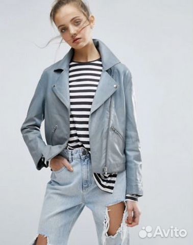 Кожаная куртка ASOS