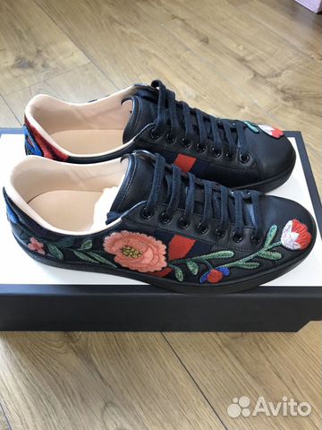Кеды Gucci Ace размер 40 (оригинал) Кеды Gucci Ace размер 40 (оригинал)