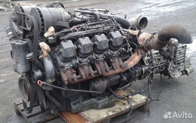 Двигатель Mercedes OM442 V8 автобус