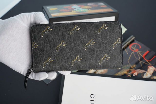Бумажник кошелек клатч на молнии портмоне Gucci GG