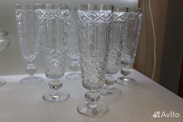 Фужеры РСФСР, СССР, хрусталь/стекло знак качества