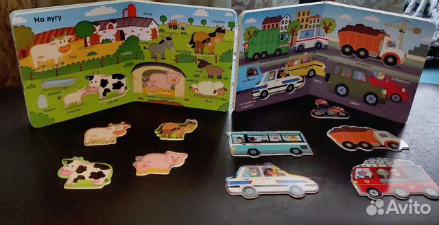 Книги пазлы (вкладыши) для малышей Книги пазлы (вкладыши) для малышей