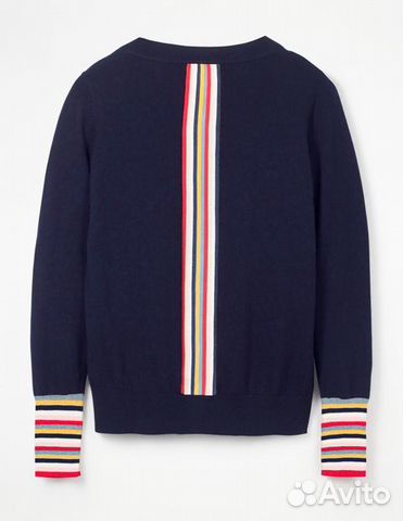 Кардиган синий с полосками Boden 42-44 S Кардиган синий с полосками Boden 42-44 S