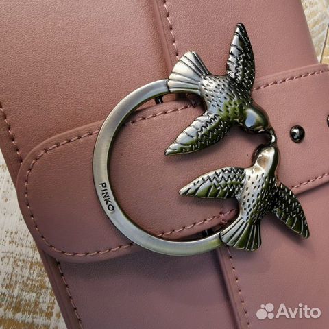Новая женская сумка клатч на плечо Pinko пудровая Новая женская сумка клатч на плечо Pinko пудровая