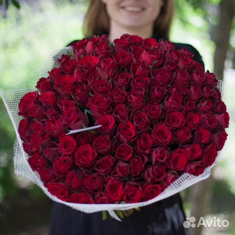 Доставка букетов. 101 роза, 51 роза
