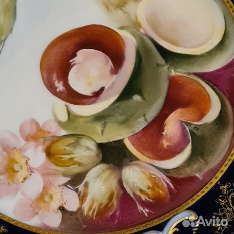 Блюдо фарфоровое, натюрморт, германия Блюдо фарфоровое, натюрморт, германия