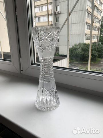Ваза высокая Богемия Ваза высокая Богемия