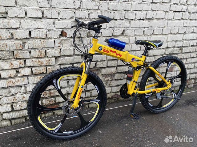 Велосипед желтый BMW Велосипед желтый BMW