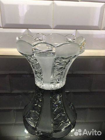 Хрустальная ваза вазочка конфетница для фруктов