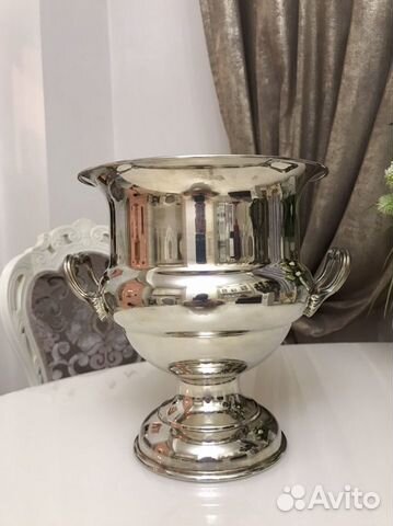 Ведро для шампанского. Винтаж. Серебрение. Англия