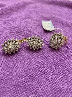 Золотой Комплект с брильянтами