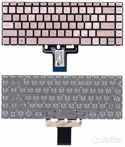 Клавиатура HP Pavilion x360 золотистая