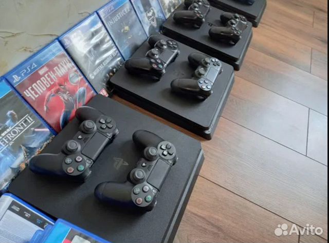 PS 4 slim новые, VR+aim+move, игры