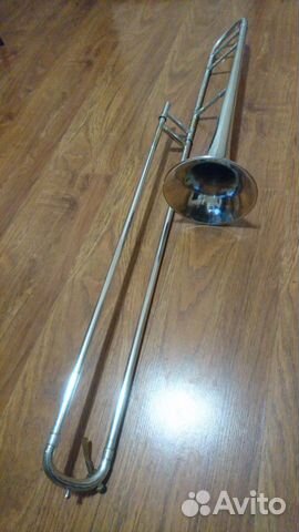 Антикварный тенор-тромбон Conn (США)