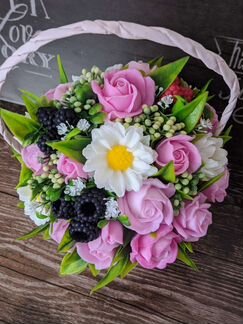 Букет из мыла ручной работы