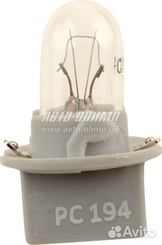 Лампа накаливания 194 с цоколем